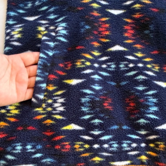 Massive Outdoor Fleece Hoodie Size M Vibrant Multicolor Pullover - Picture 12 of 14